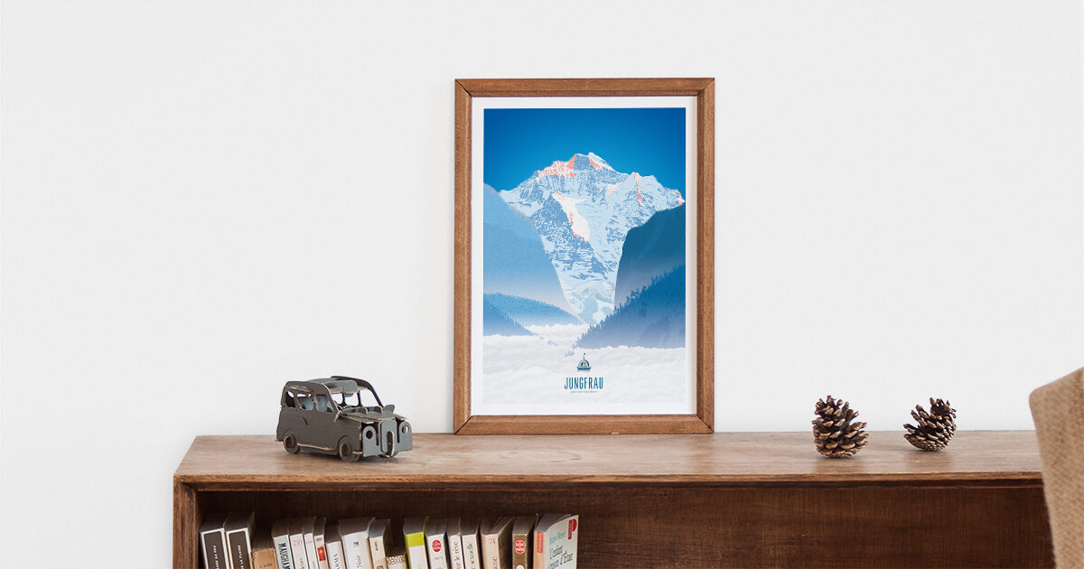 6 Swiss Travel Posters from Bernese Oberland | Kaspar Allenbach