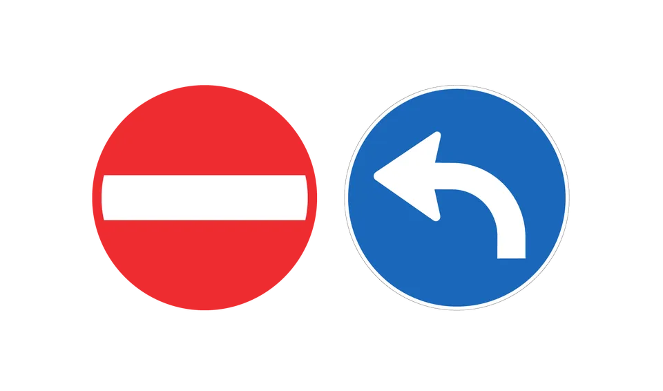 Verkehrszeichen strasse