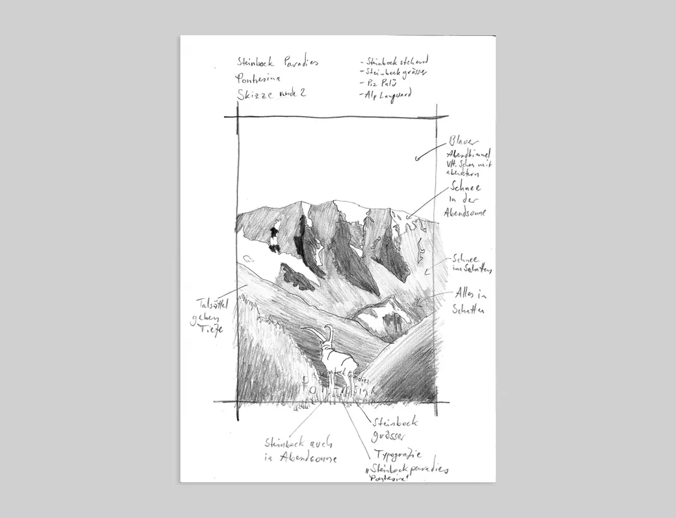 Travelposter Pencil Sketch