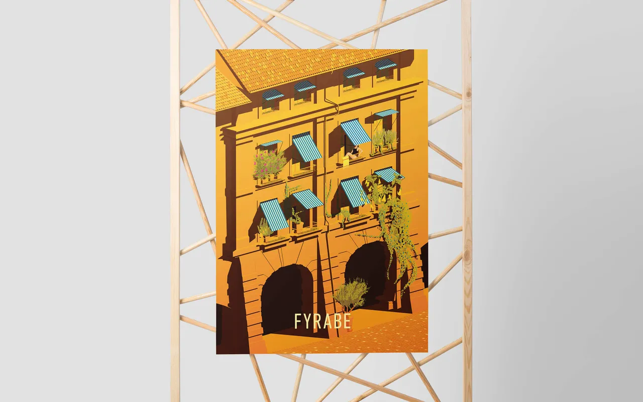 Plakat, Fyrabe