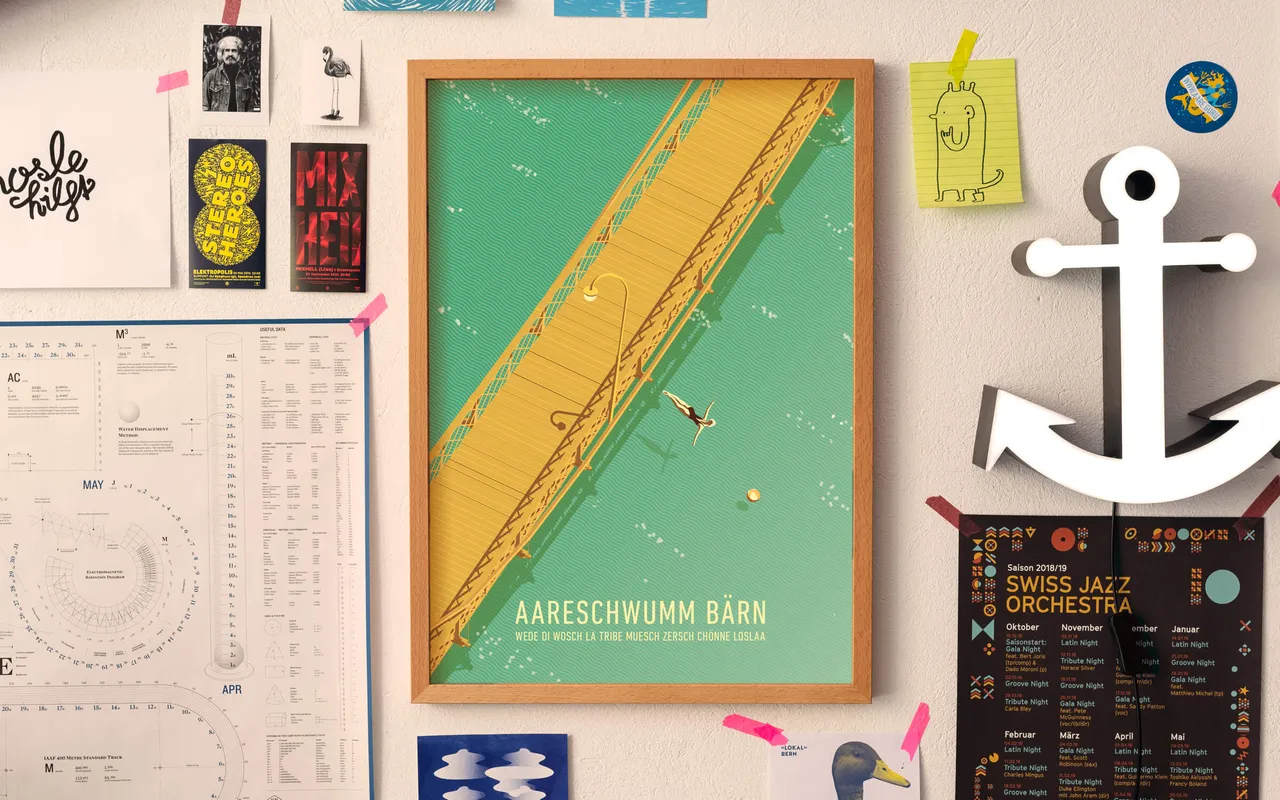 Plakat, Aareschwimmen