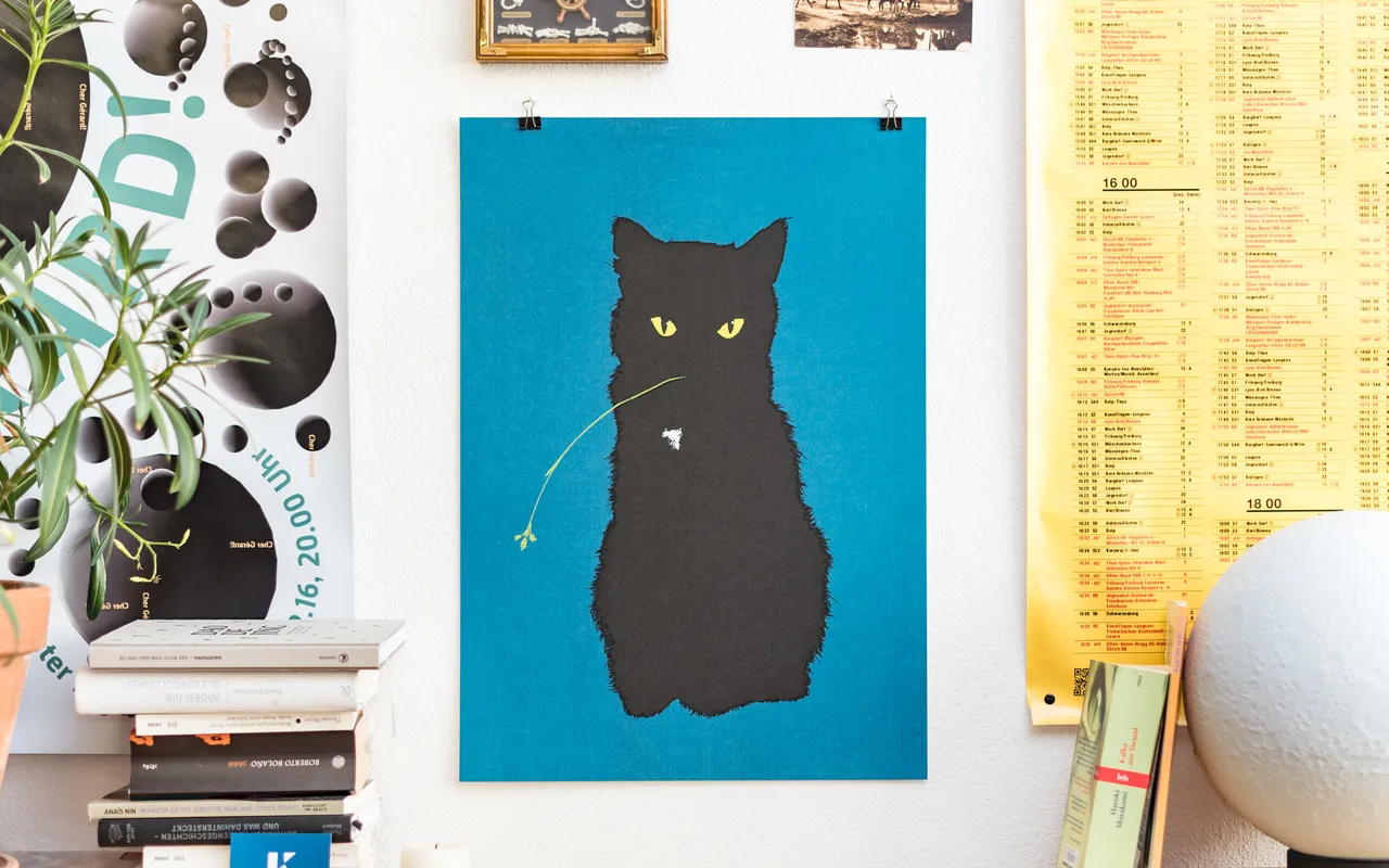 Plakat, Die Nachtkatze