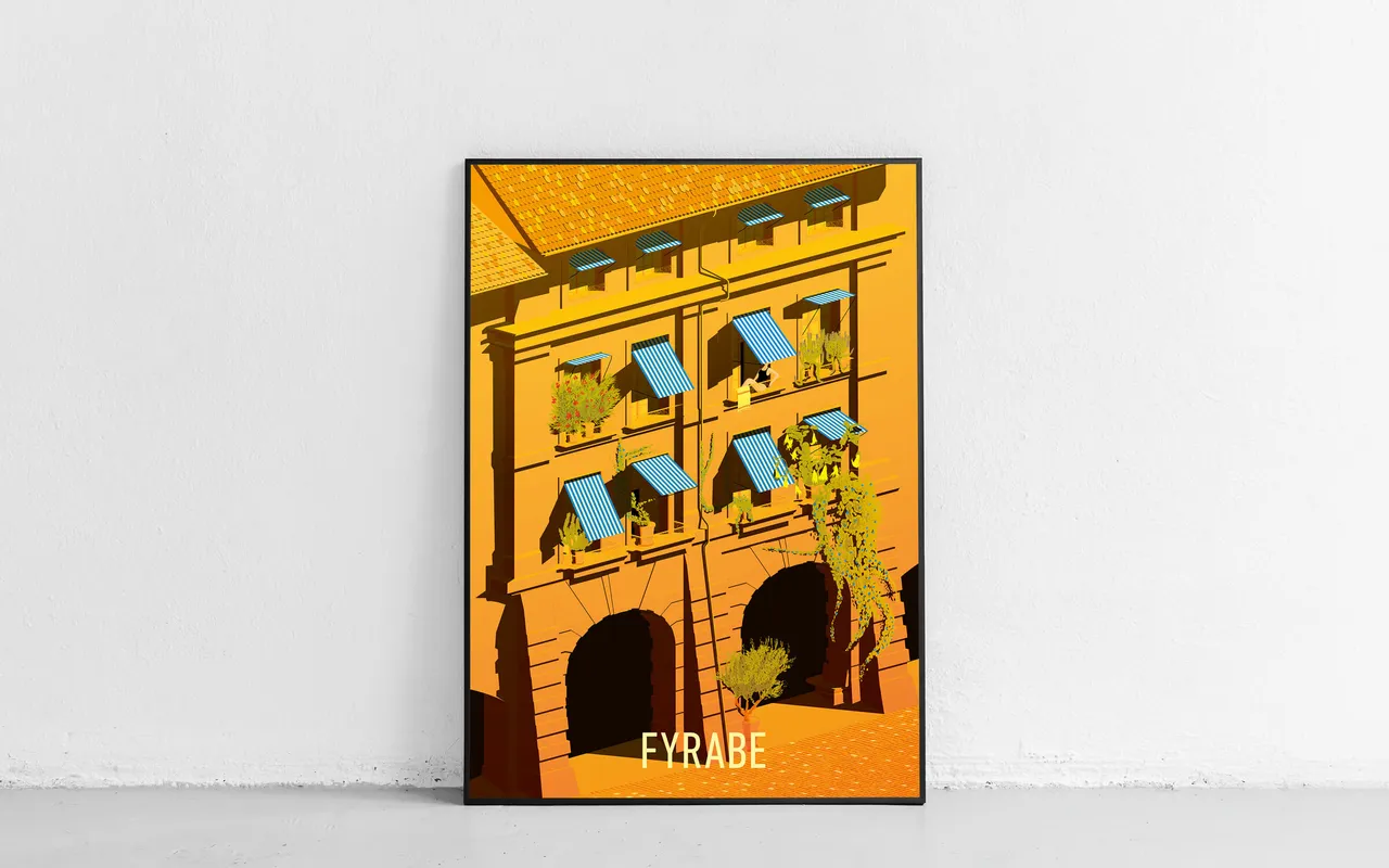Plakat, Fyrabe