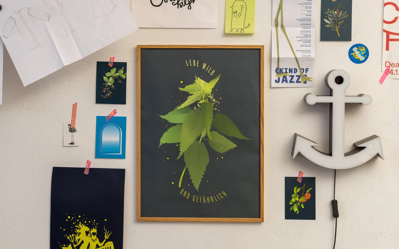 Plakat, Wilde Brennnessel