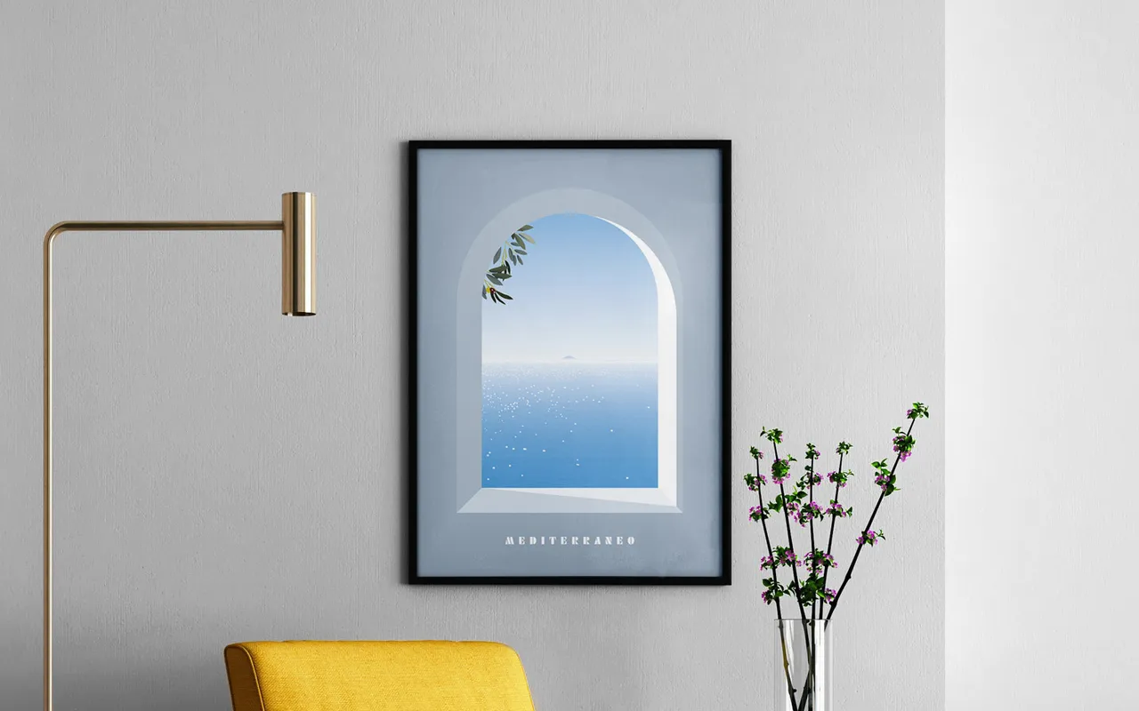 Poster, Mediterranean Sea A1
