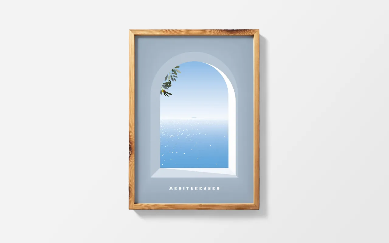 Poster, Mediterranean Sea A2