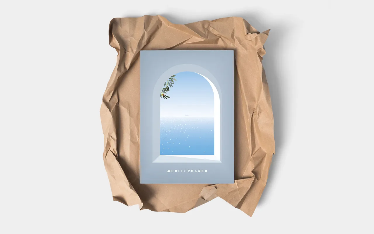 Flyer, Shop a5 sommerloch mockup