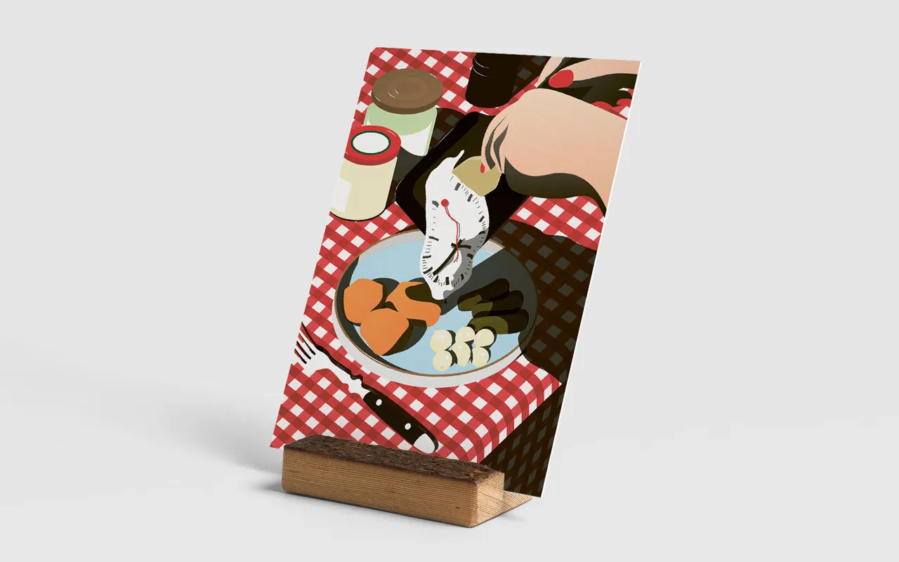 Postkarte, Helvetia hat Hunger A6