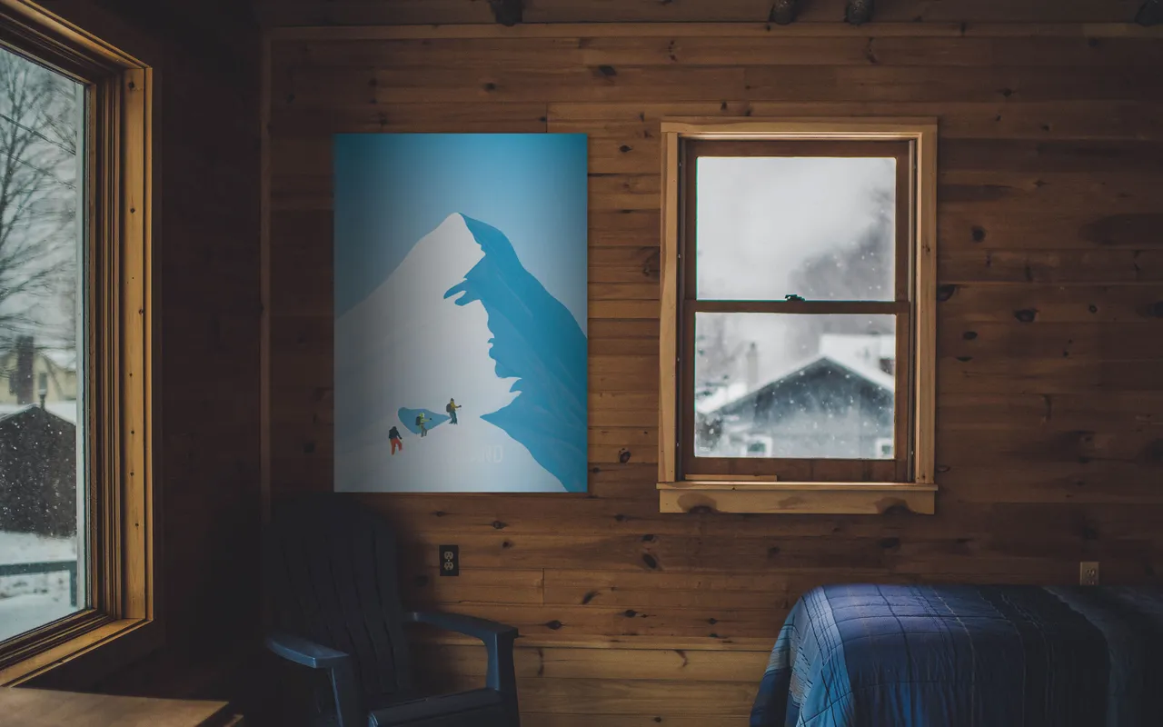 Plakat, F4 winterland aufgezogen