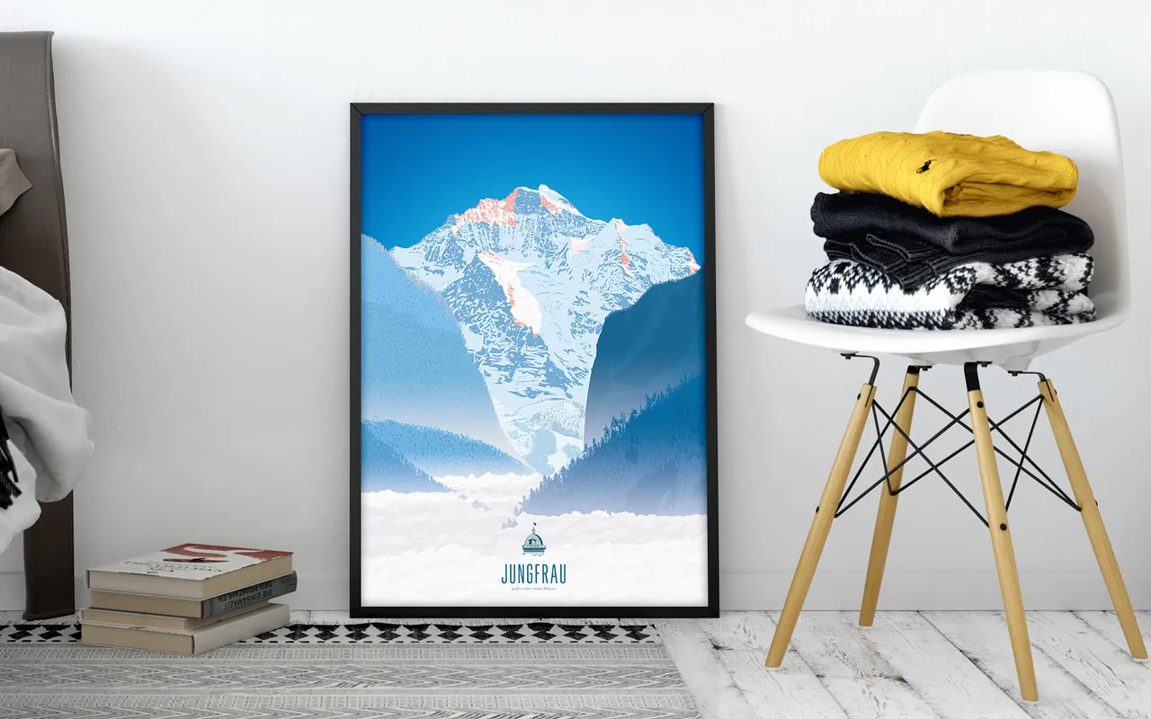 Plakat, A2 Jungfrau Berner Oberland