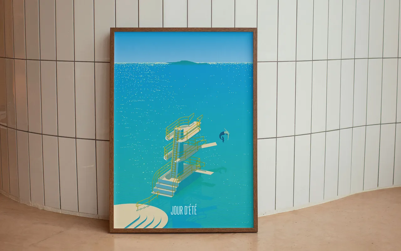 Poster, A1 Lake Biel