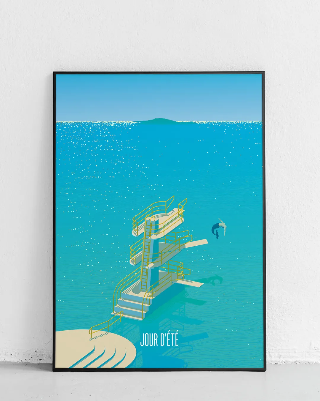 Plakat, F4 - Bielersee St. Petersinsel