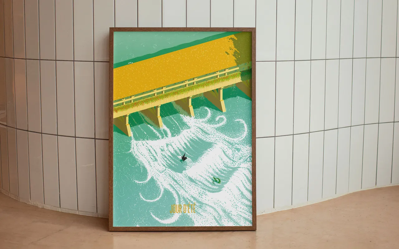 Plakat, A1, Surfing Berner Oberland