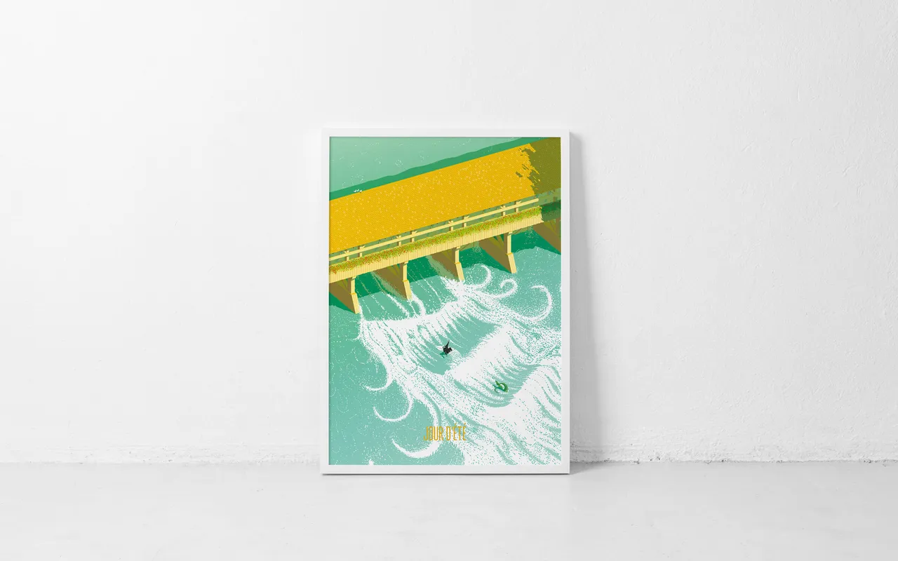 Poster, A2 Thun Obere Schluse Surfen
