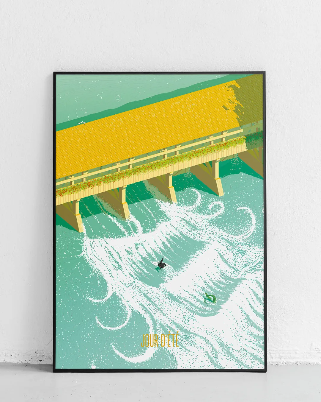 Plakat, F4, Aare Surfen Thun