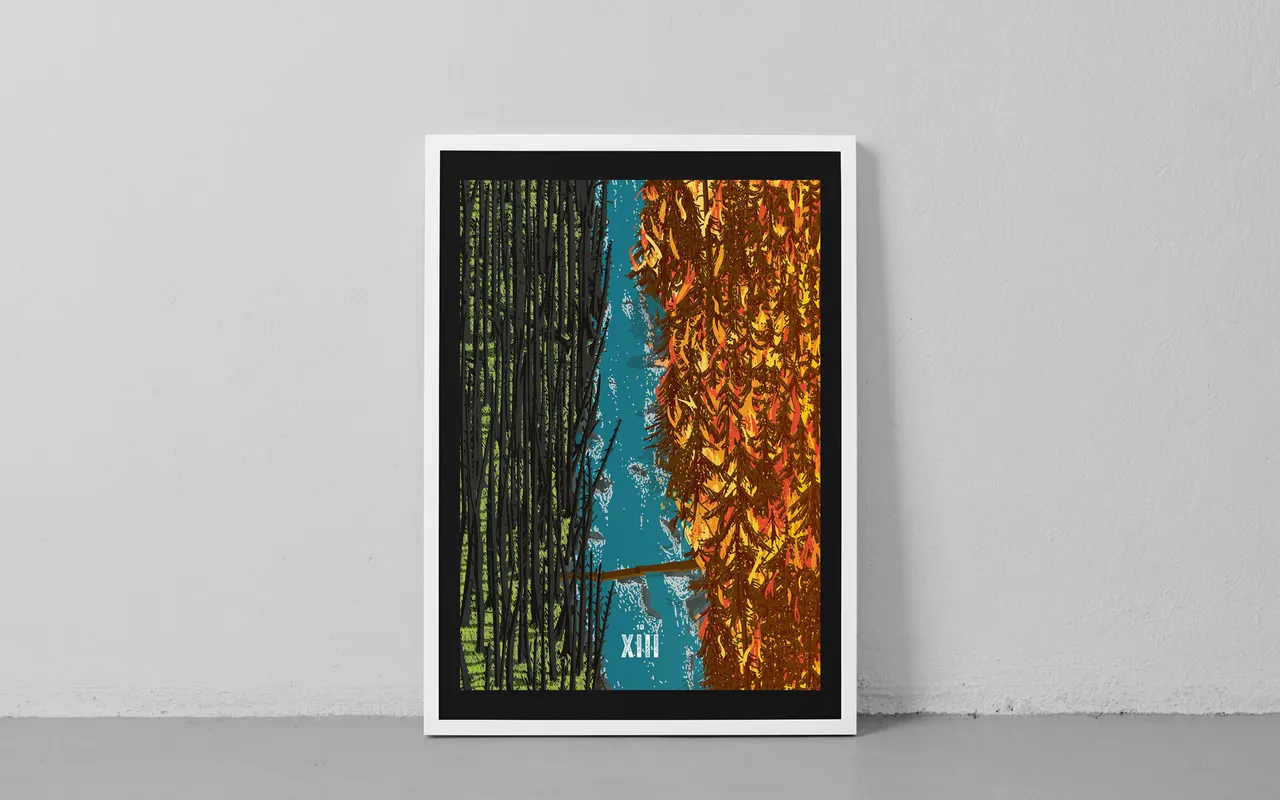 Plakat, Tarot, Tod