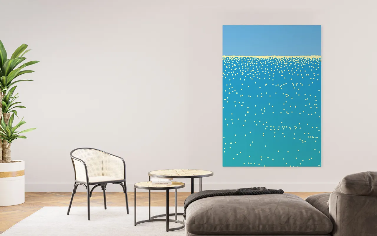 Poster, Solaris, longing for the seas, F4, Aufgezogen