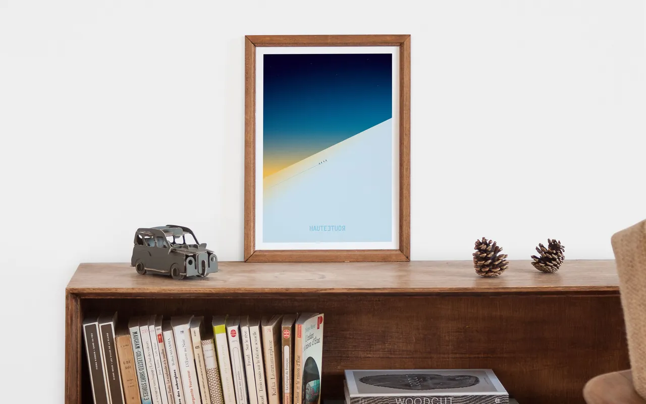 Plakat, Haute Route, Königin der Skitouren