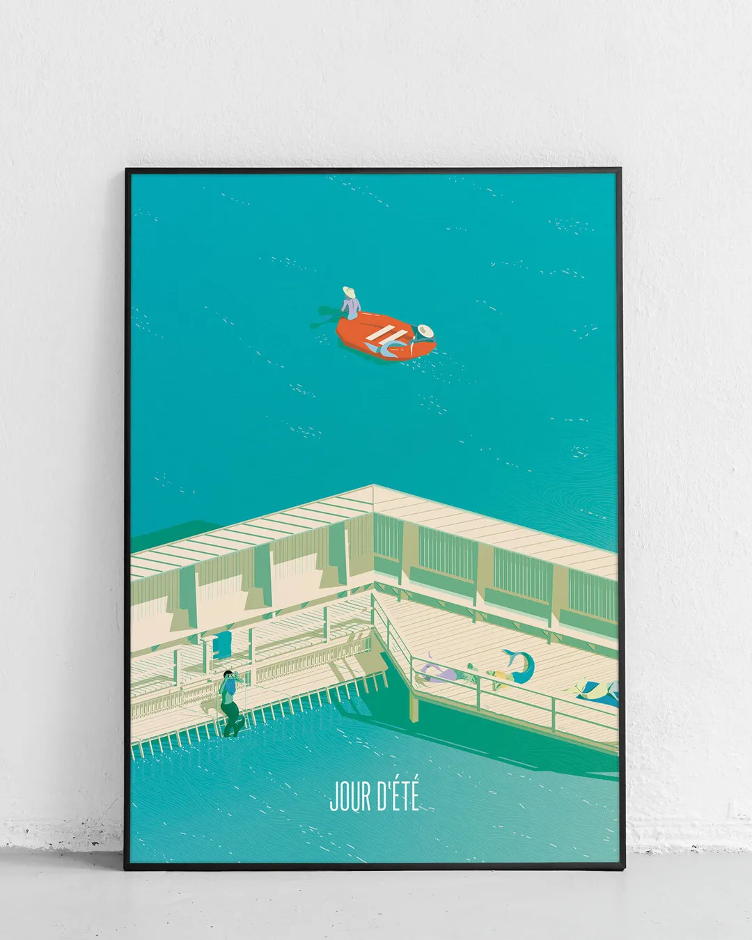 Plakat, Marzilibad, Bern. Travelposter