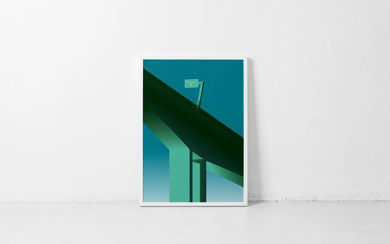 Plakat, Brutalismus Plakat, Felsenauviadukt Autobahn A1
