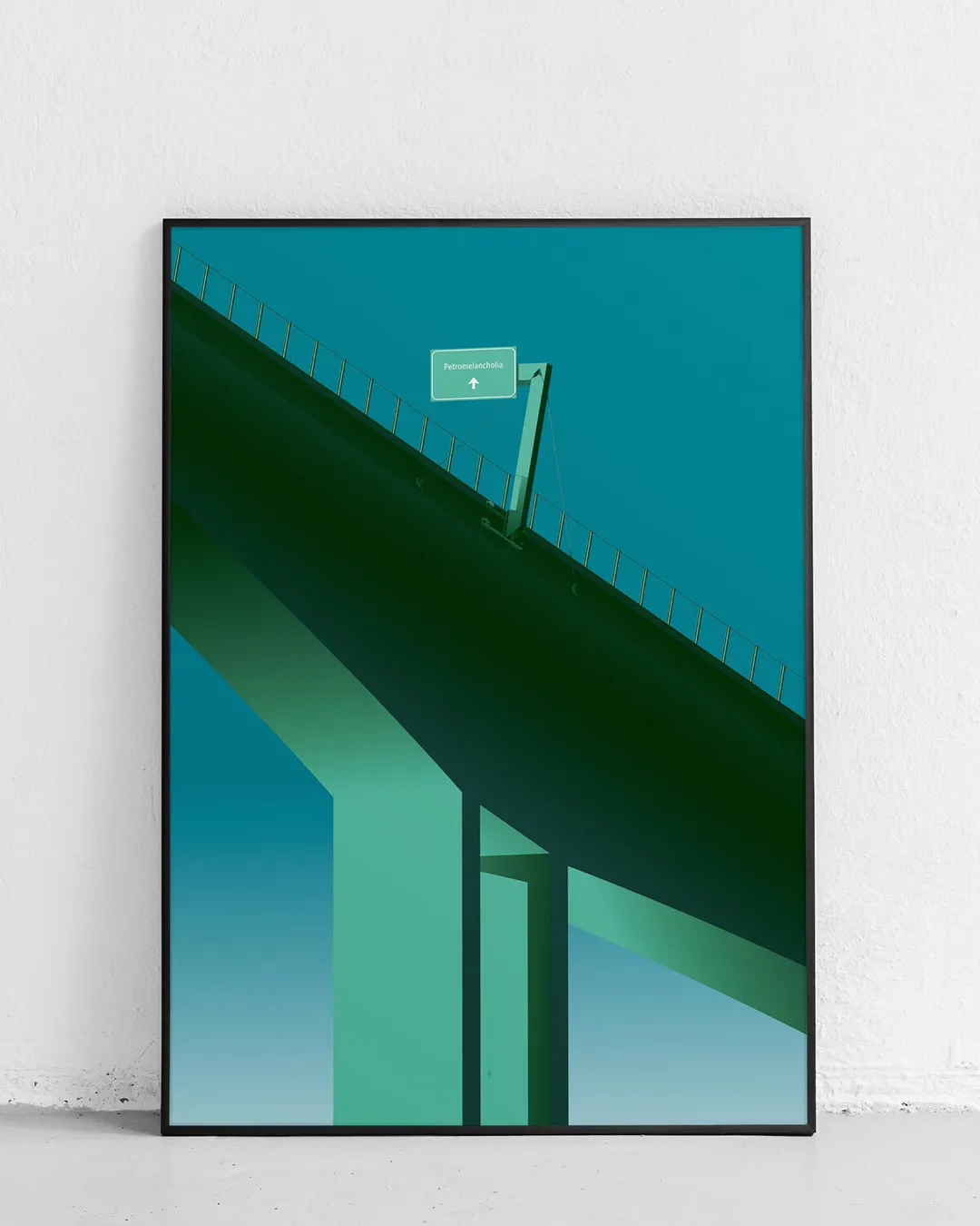 Plakat, Klettern am Felsenauviadukt, Autobahn A1