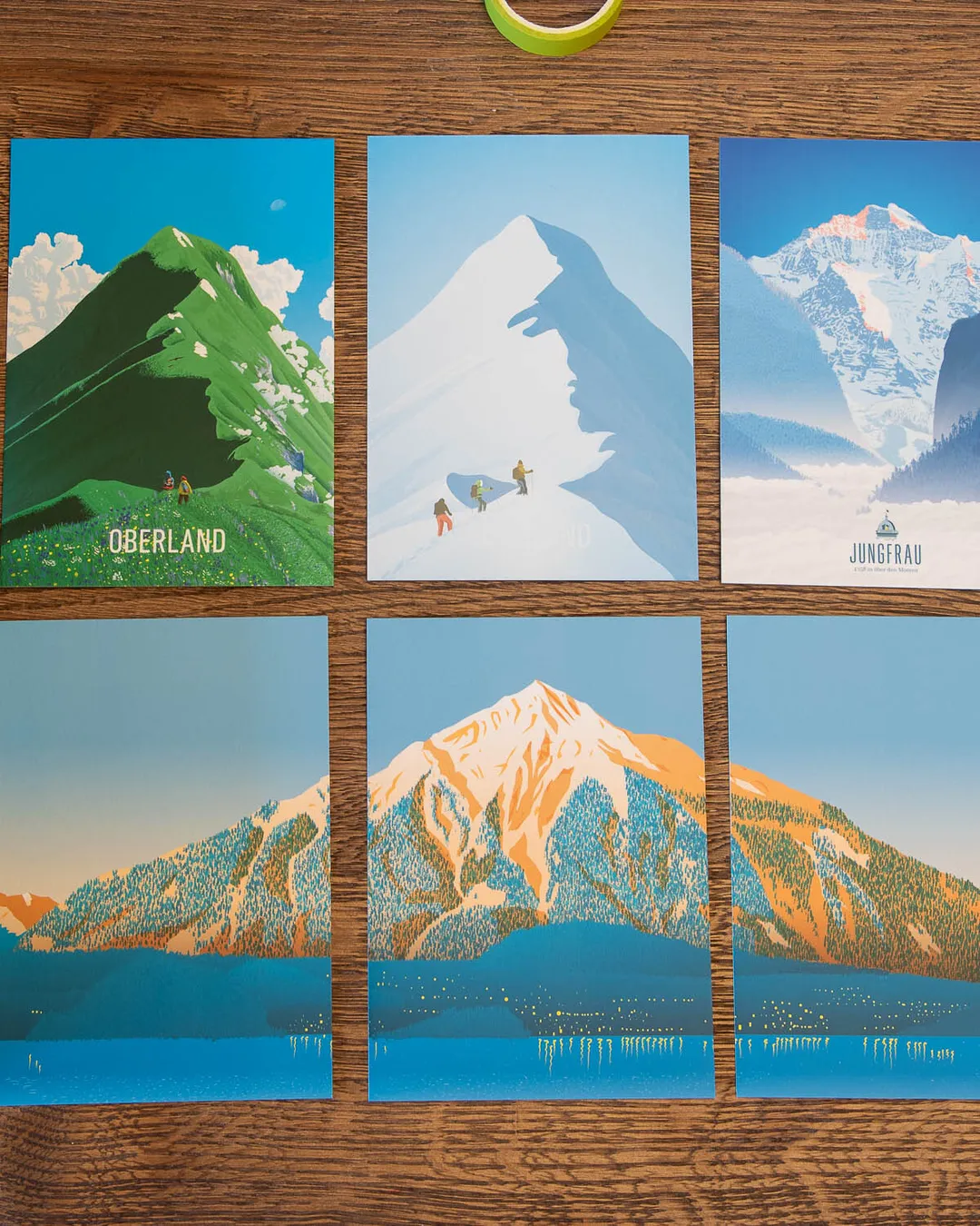 Postkarte, Berner Oberland, A5