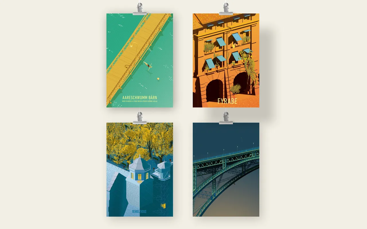 Postcard Pack, Views of Bern, Switzerland