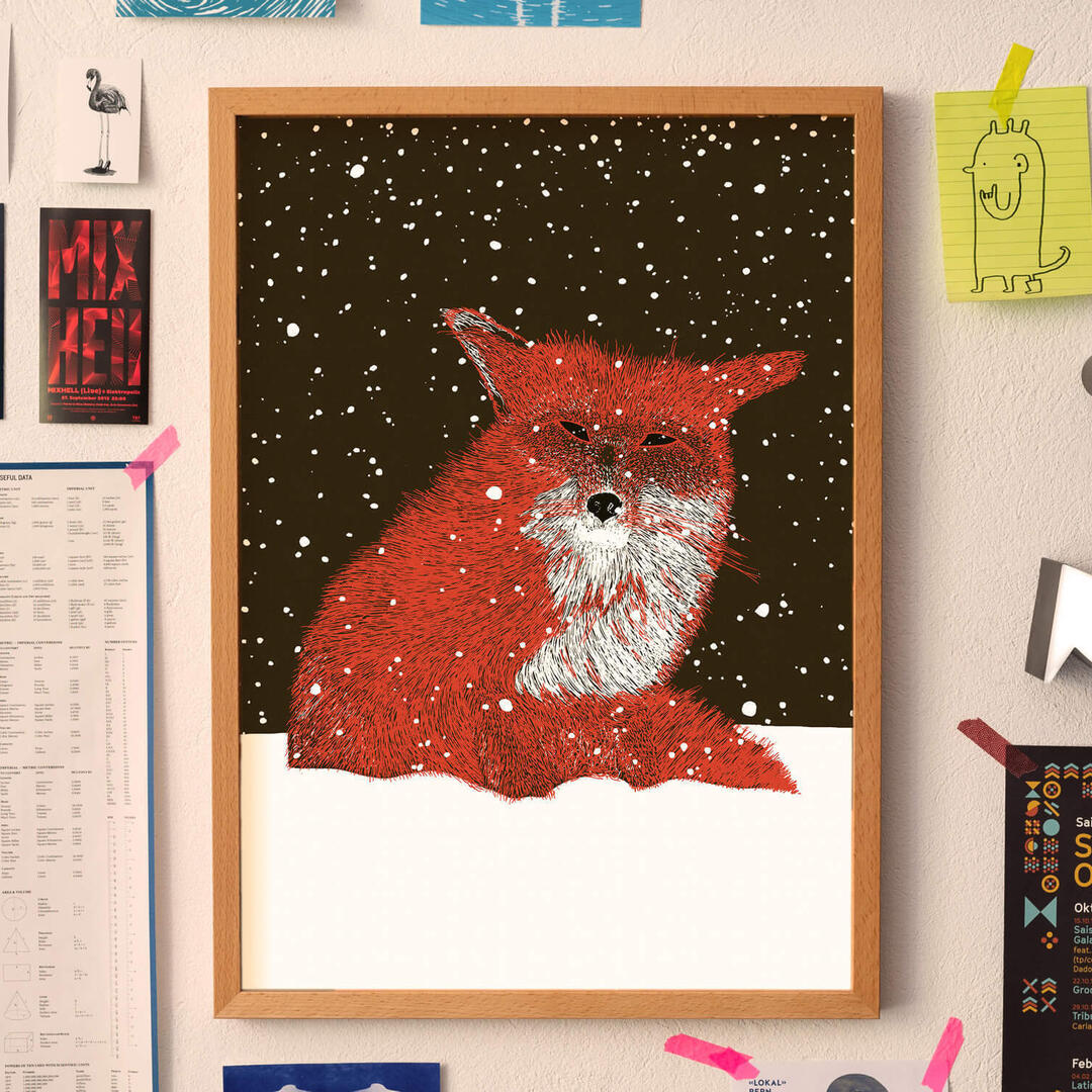 Der Fuchs im Schnee