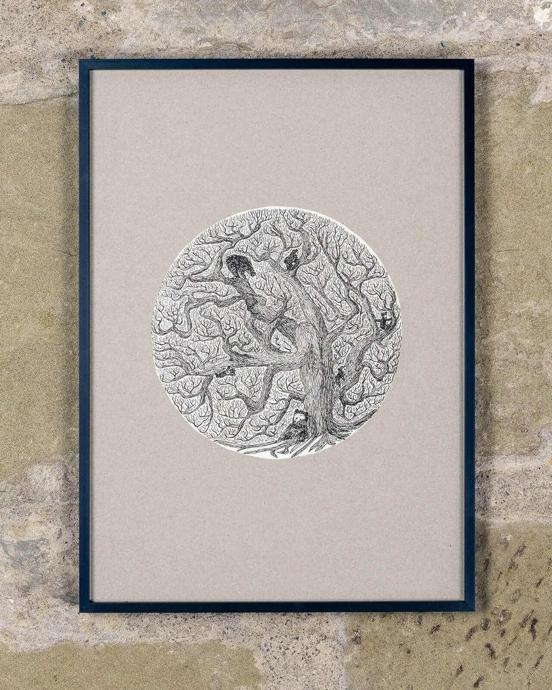 Illustration, Lebensbaum - Reinzeichnung