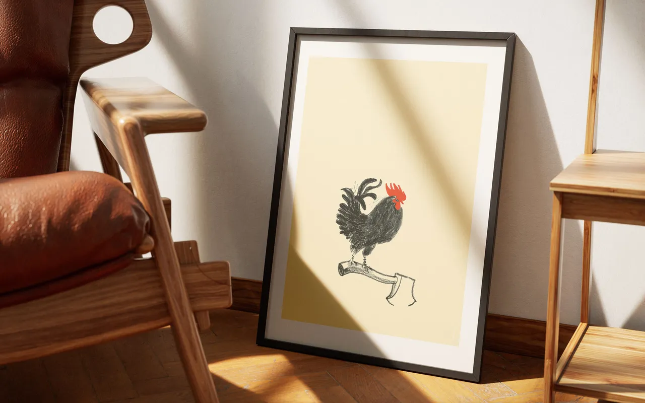 Plakat, Der Resiliente Gockel