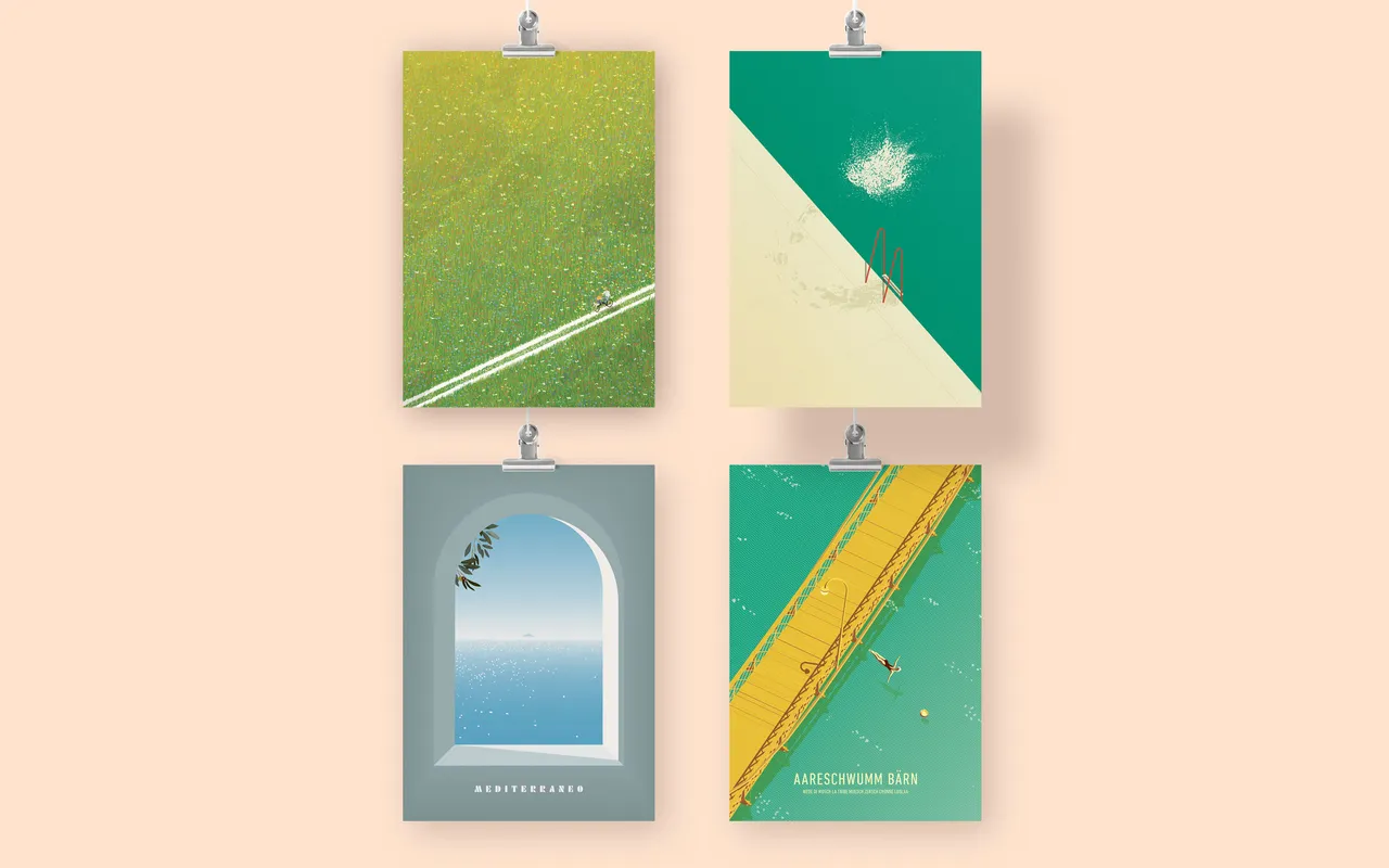 Postkarten Set, Sommerzeit